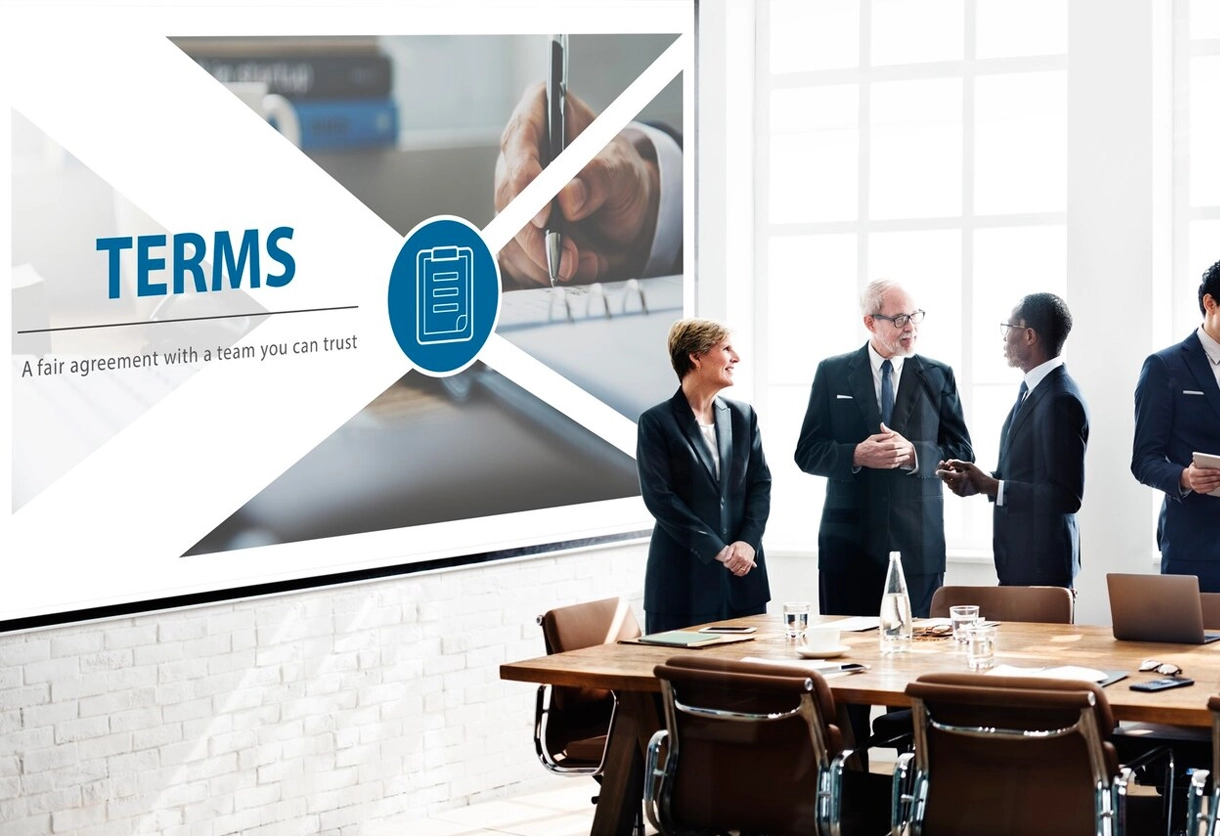 AIBN team discussing trusted company formation and licensing agreement terms.