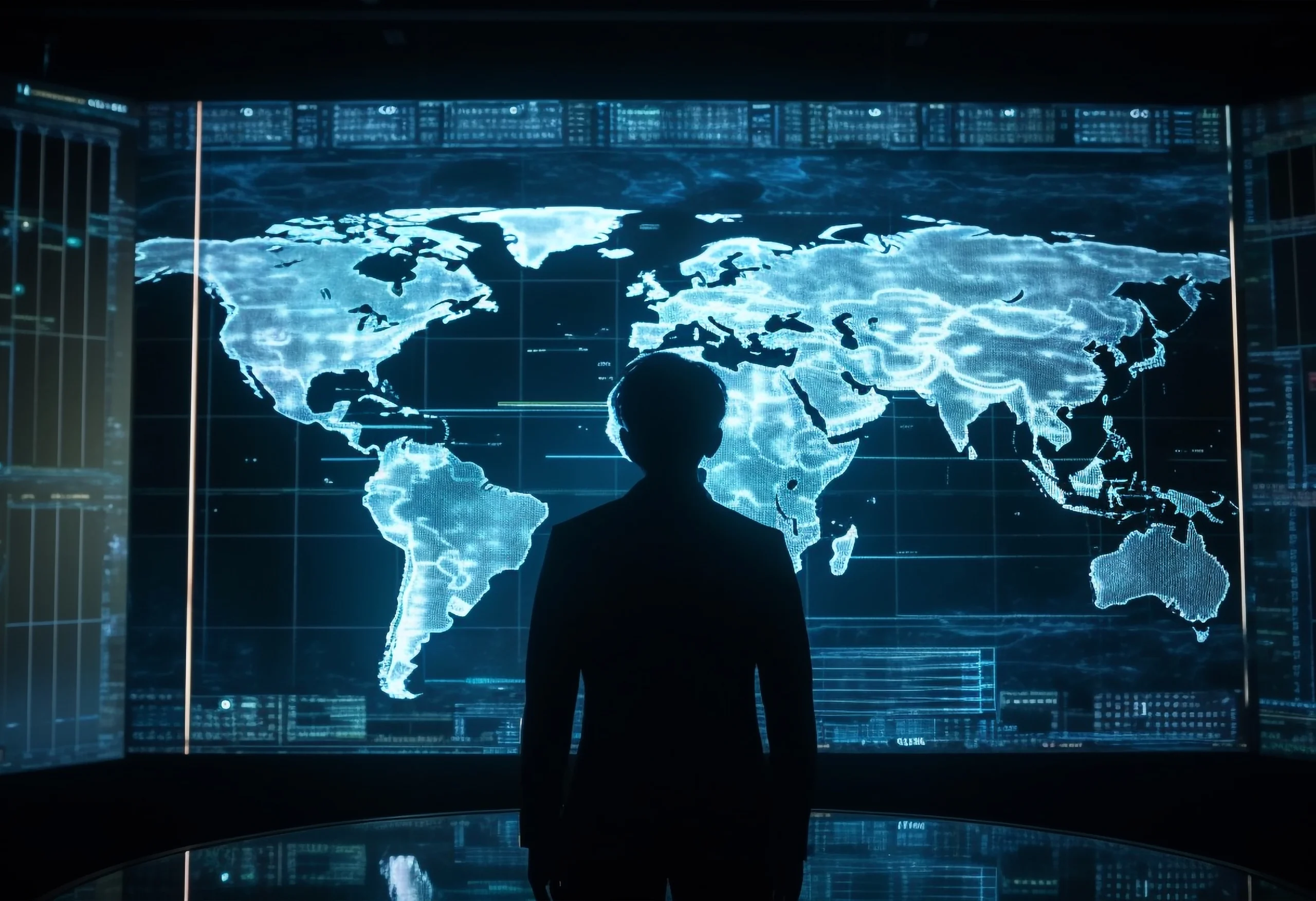 AIBN team member analyzing global market insights.