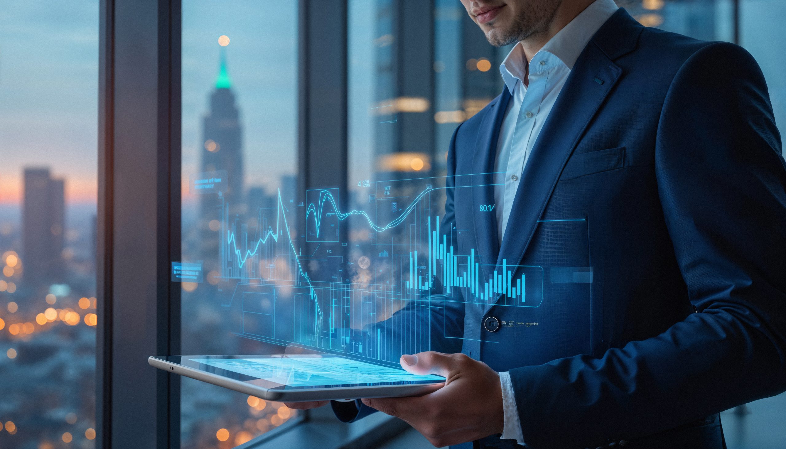 AIBN helps businessmen analyze stock market data.