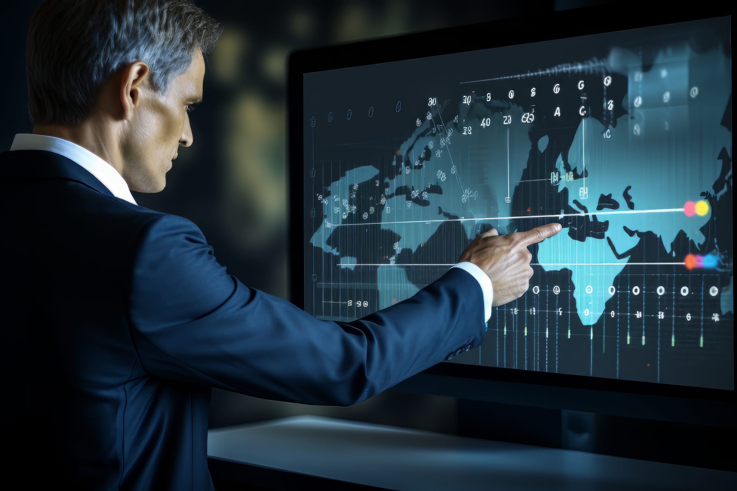 AIBN helps businessmen interact with global financial graphics.
